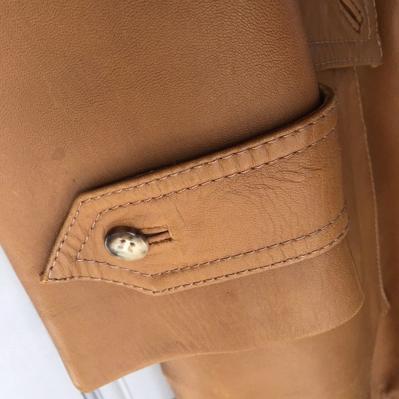 Stanley BlackerSzXL Designed Leather Coat Belt Made In Spain Double Breasted - Picture 5 of 14